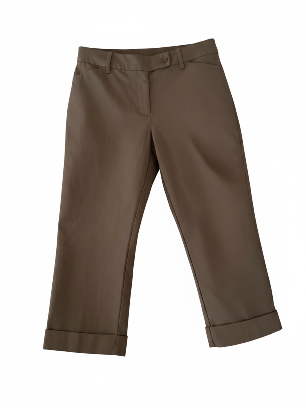 Ann Taylor Cropped Brown Capri Pants